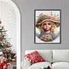 Flower Hat Girl - Crystal Rhinestone Diamond Painting