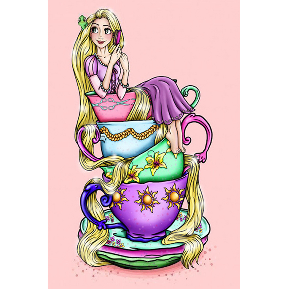 Disney Cup Rapunzel 40*60cm(canvas) full round drill diamond painting