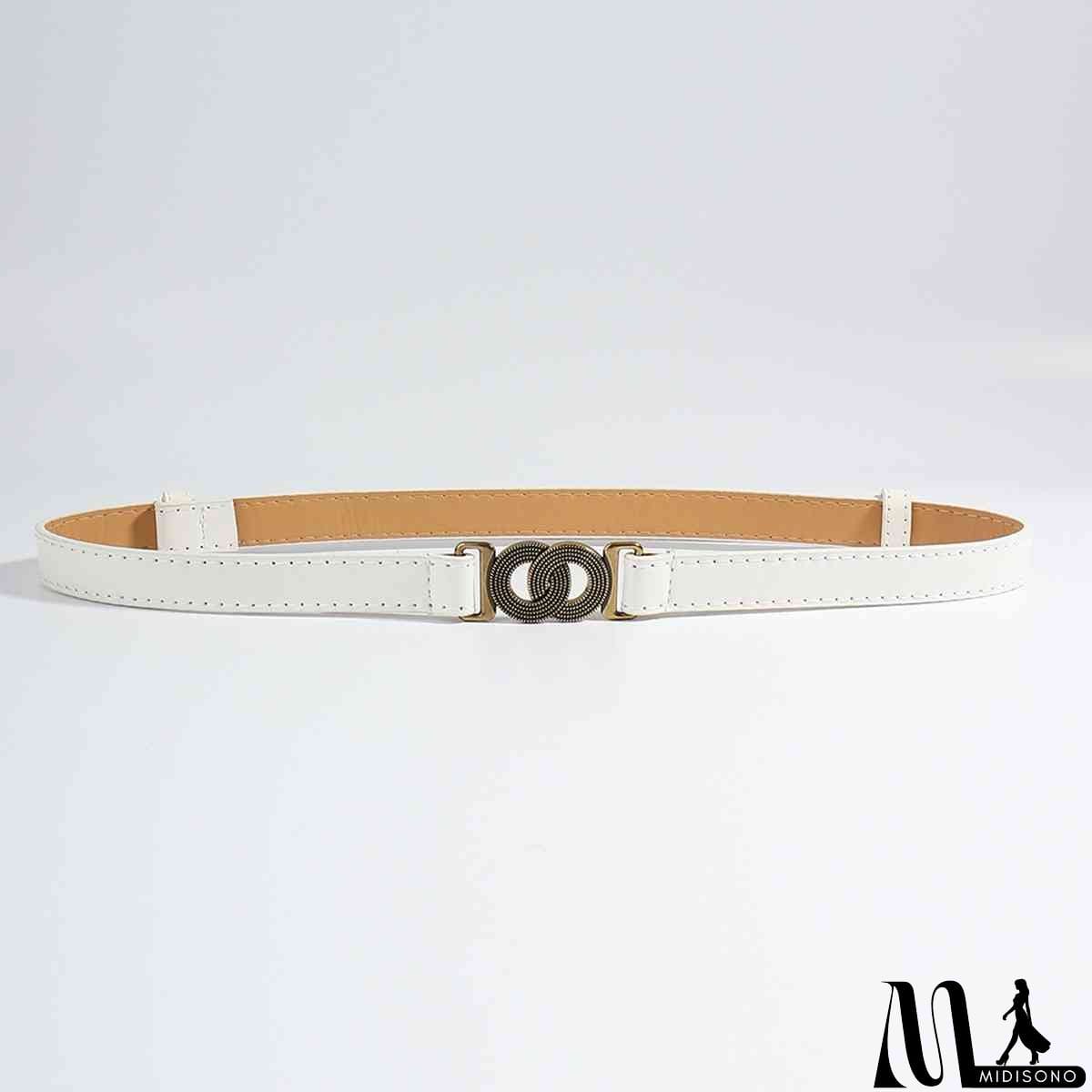 MidiSono - Alloy Buckle PU Belt