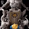 1/4 Scale Throne Super Saiyan Vegeta with LED - Dragon Ball Resin Statue - HunDian Studios