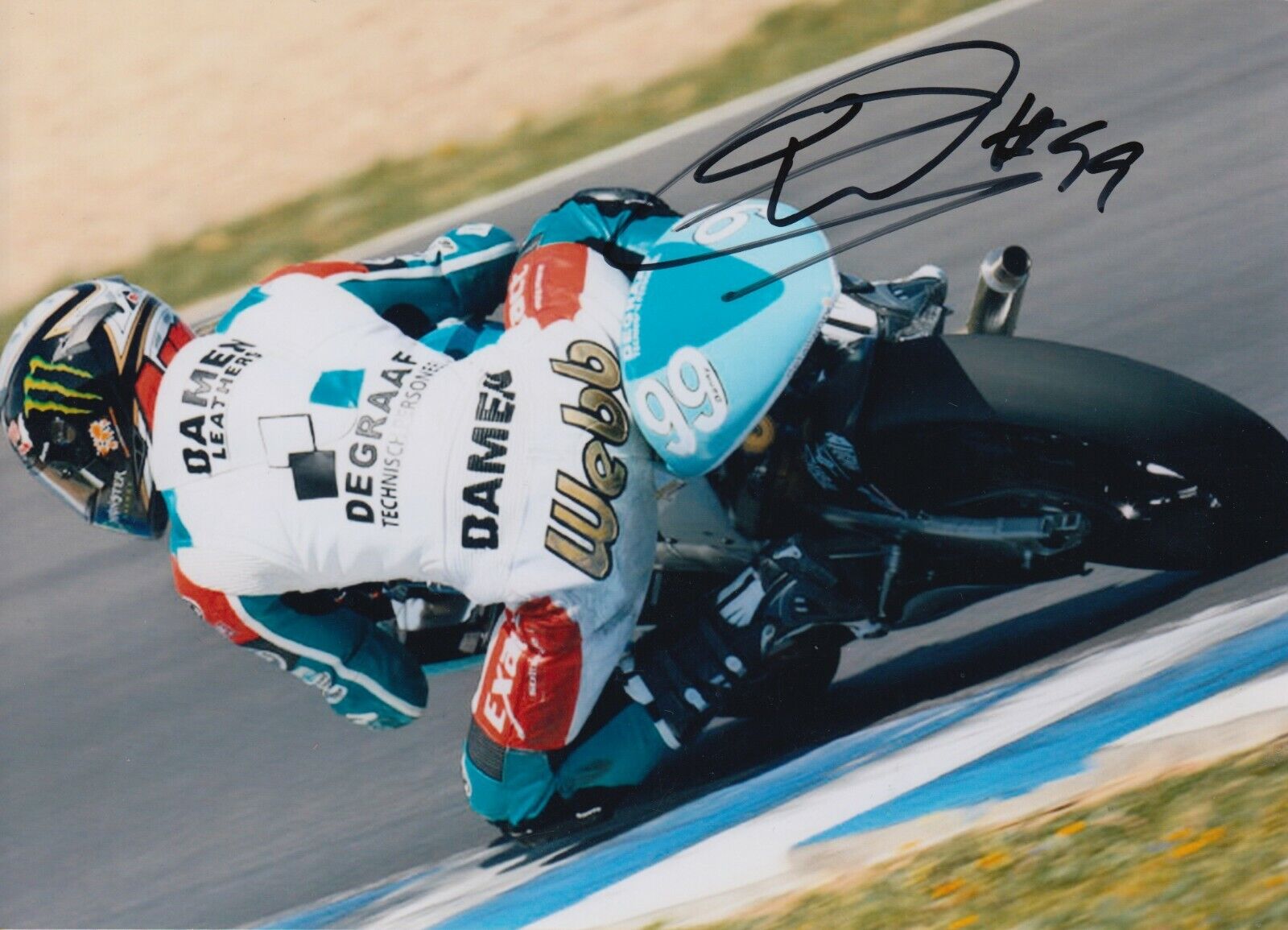 Danny Webb Hand Signed 7x5 Photo Poster painting - MotoGP Autograph.