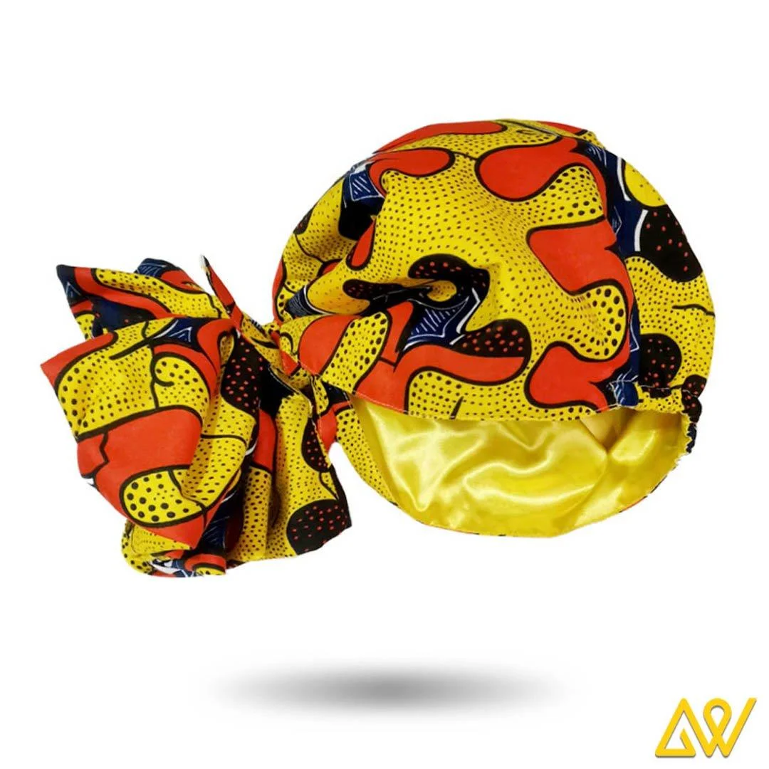 African Print Pre-Tied Head Wrap-AW3043
