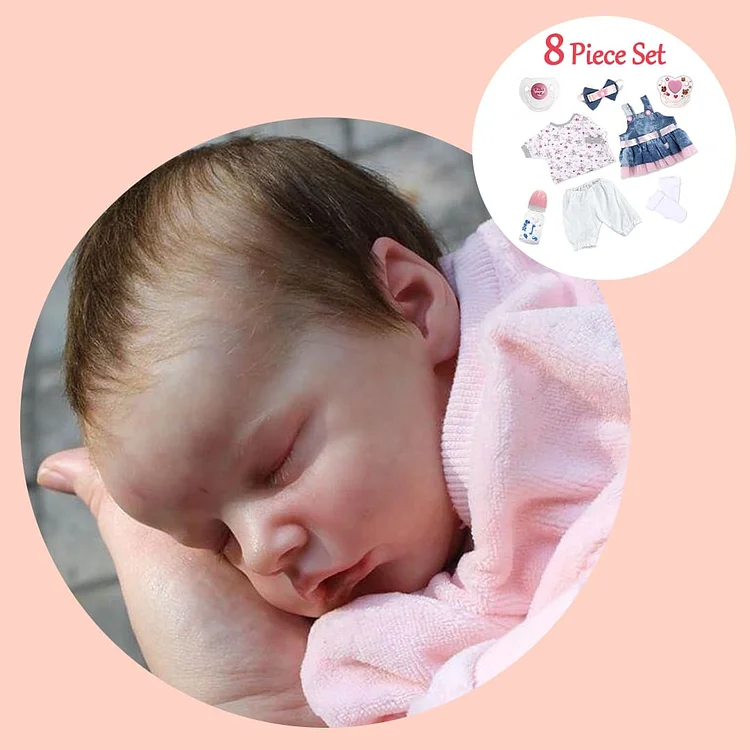 [Asleep Doll] 12'' Super Trending Realistic Miniature Reborn Baby Girl Doll Sanne By Dollreborns®