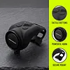 120dB Loud Bike Horn Waterproof Universal Mount Silicone Horns Type-C Rechargeable Adjustable Volume Settings Horn for Motorcycle Scooter Bicycle