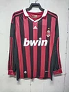 2009/2010 Retro Long Sleeve AC Milan Home Football Shirt 1:1 Thai Quality love fball