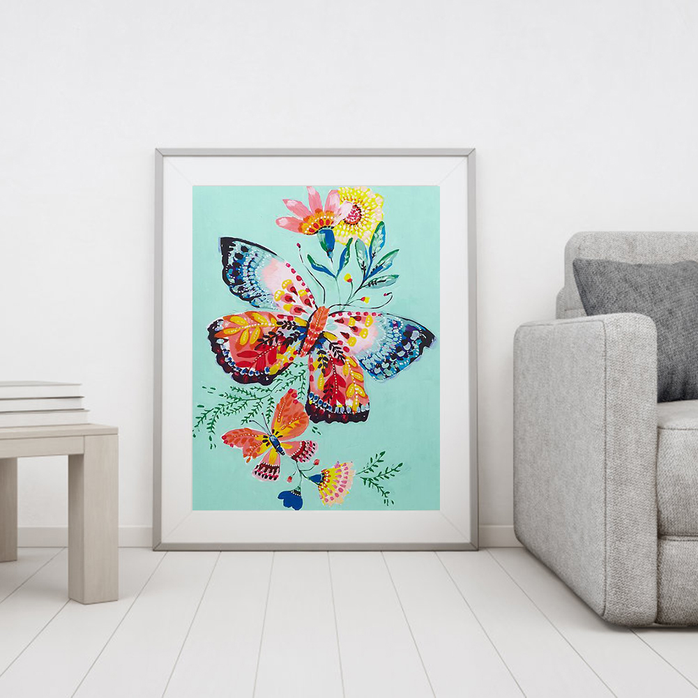 

(Multi Size) Colorful Butterfly - Square Drill Diamond Painting, 20x30cm, 501 Original