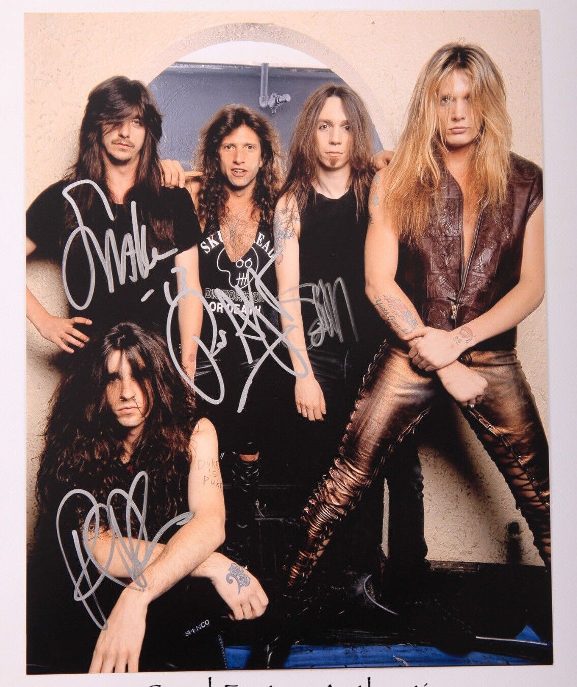 GFA American Rock Band * SKID ROW * Signed 11x14 Photo Poster painting AD2 COA