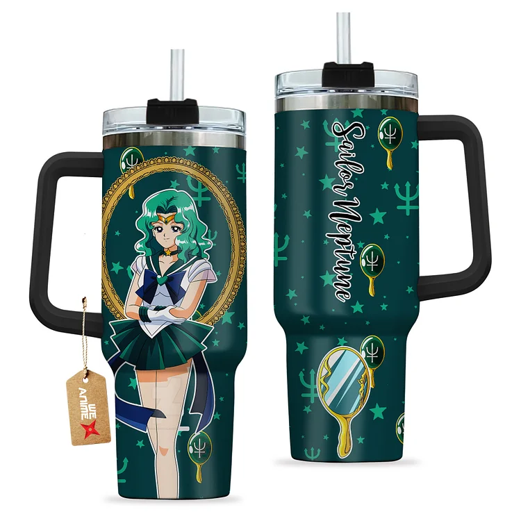 Sailor Neptune 40oz Tumbler Cup With Handle Anime