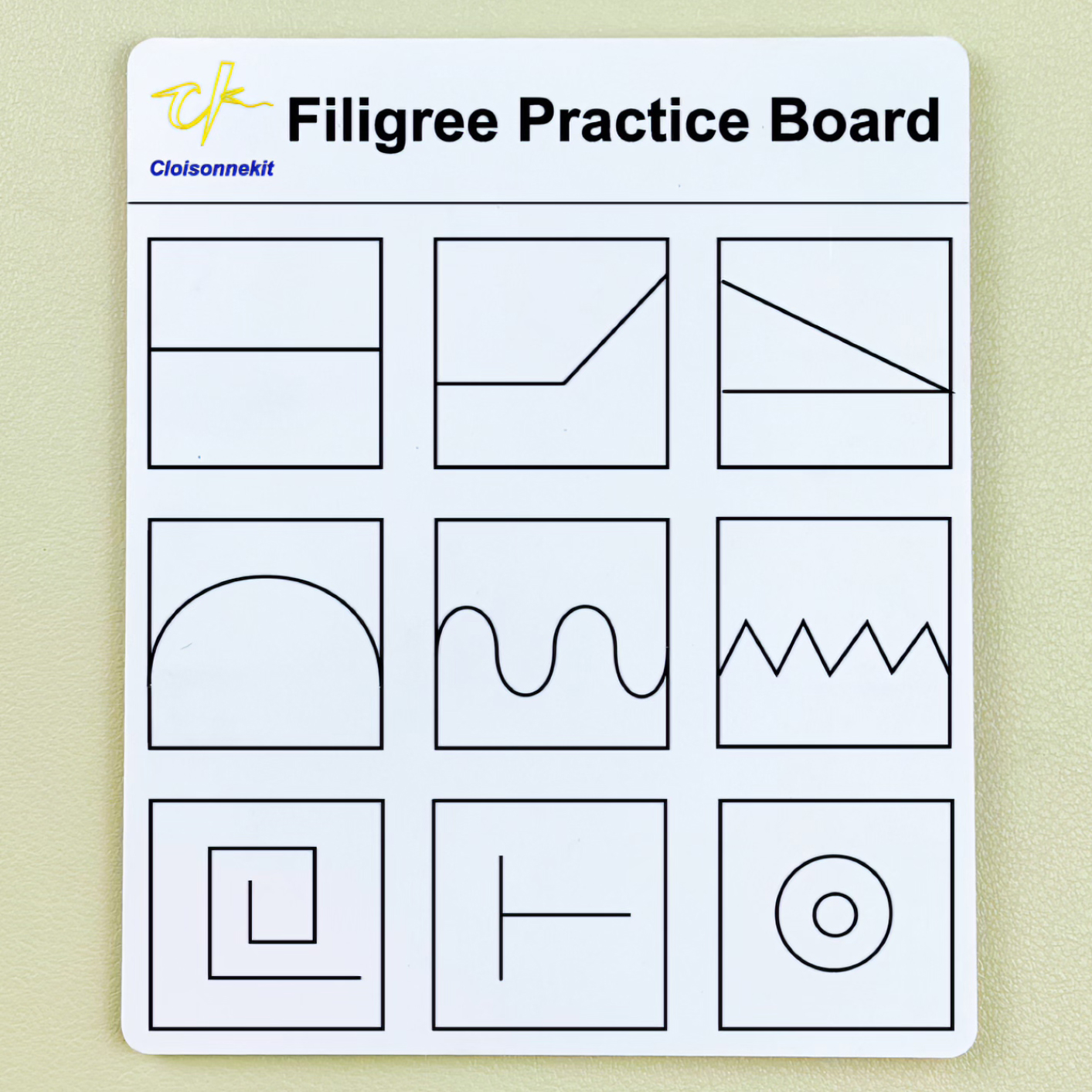 Filigree Practice Board - Cloisonnekit