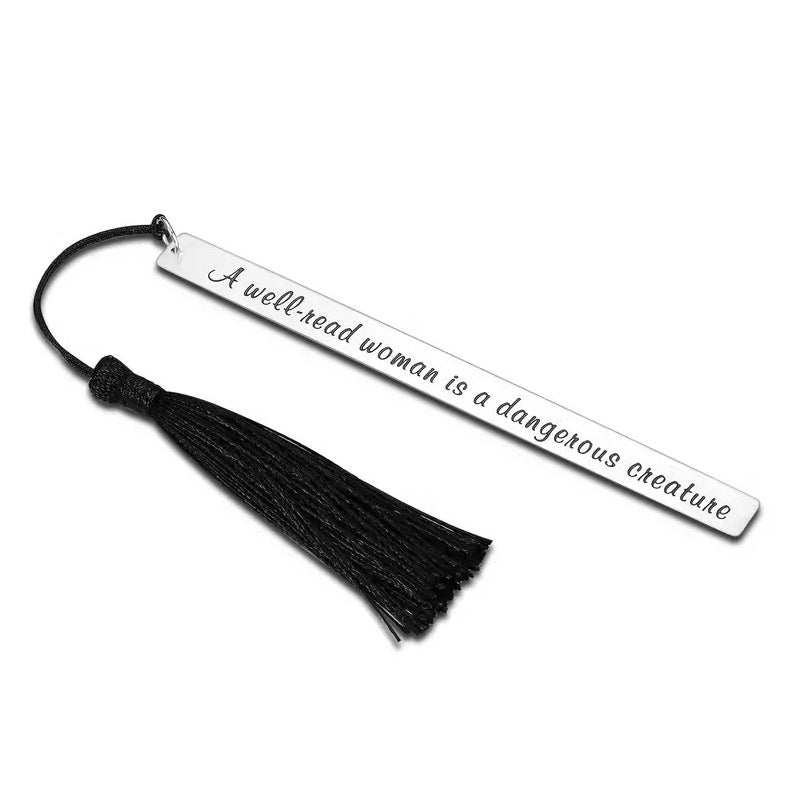 5 Pieces Letter School 201 Stainless Steel Minimalist Bookmark