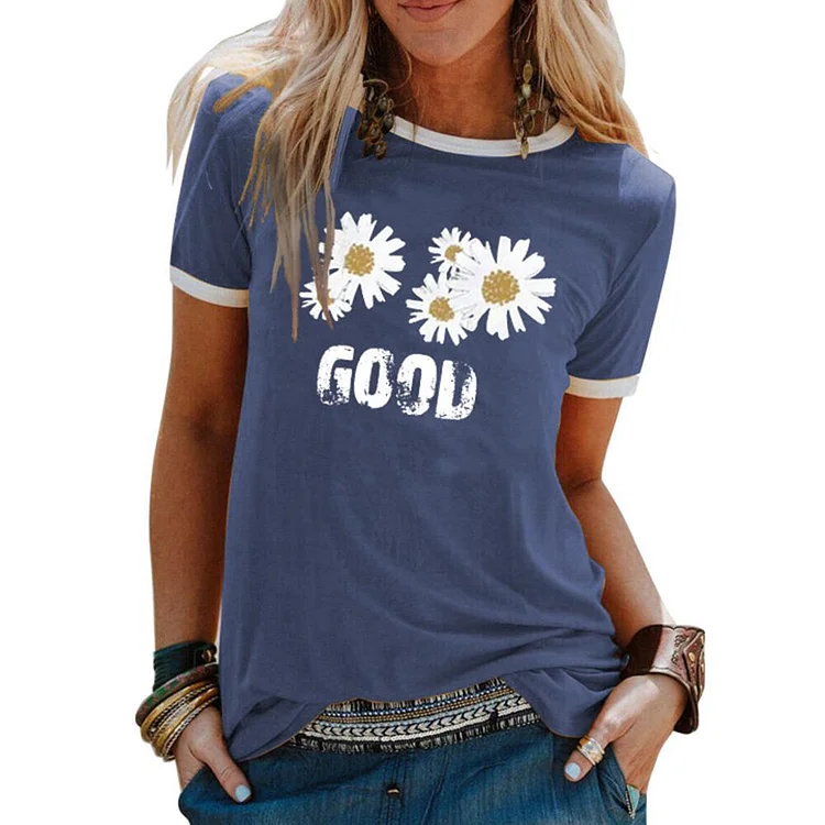 Good daisy T-shirt Tee - #541348-Annaletters