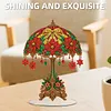 Christmas Poinsettia Diamond Dot Painting Ornament DIY Double Sided