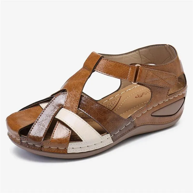 Fashion Women Sandals Sli on Round Female Slippers Casual Comfortable Outdoor Fashion Sunmmer Plus Size Shoes Women Big Size43 1021