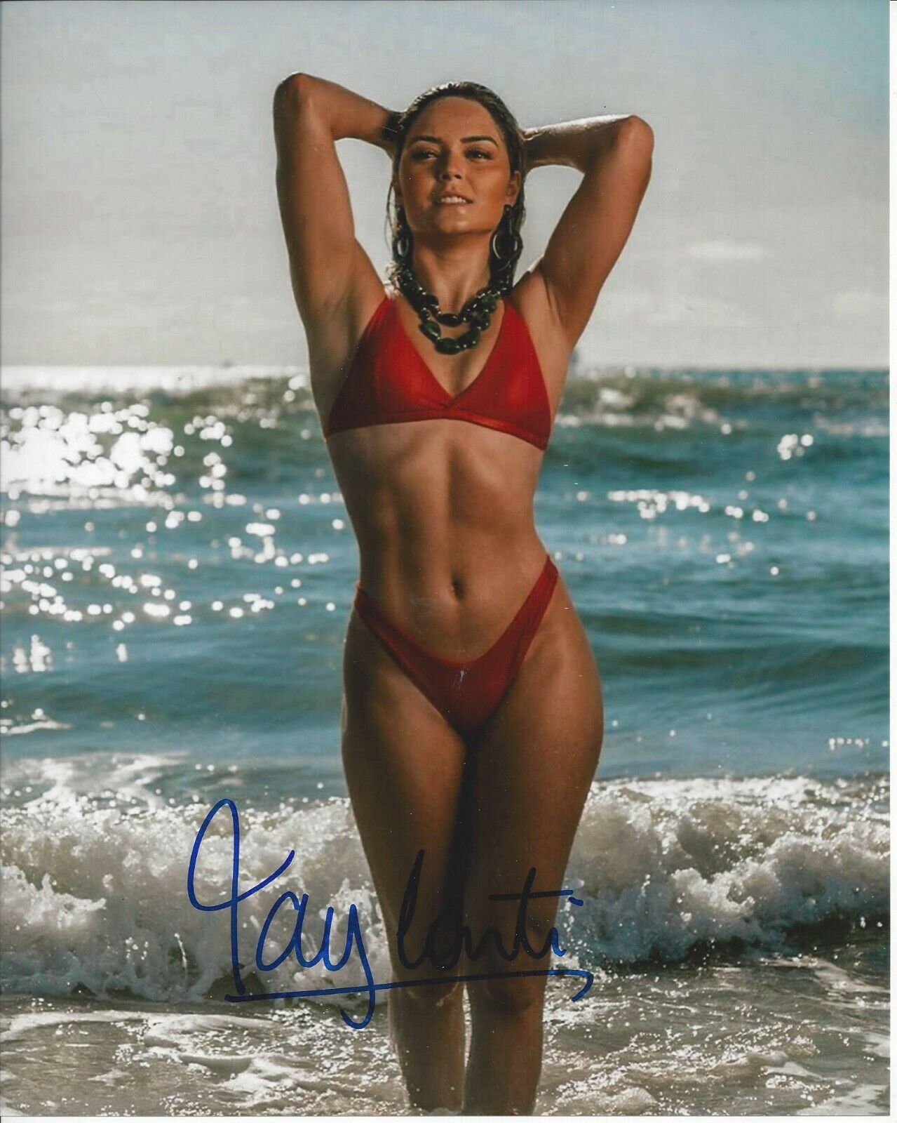 Tay Conti autographed 8x10 WWE AEW Impact#3