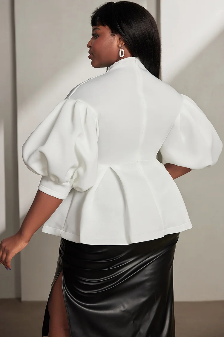 white semi formal tops