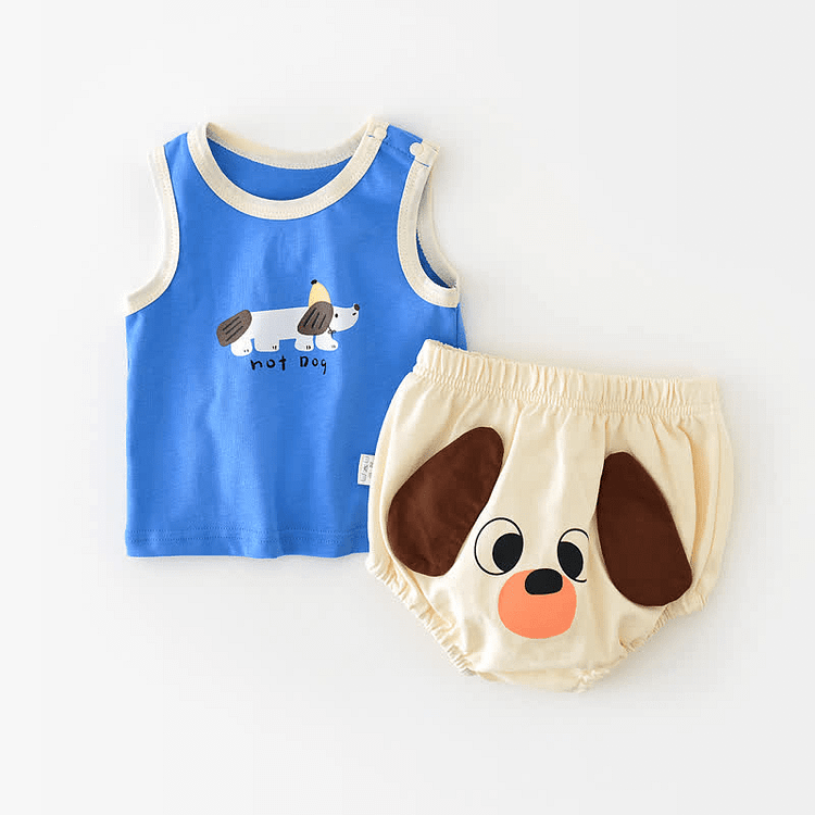 HOT DOG Baby Tank Top and Bloomers Set