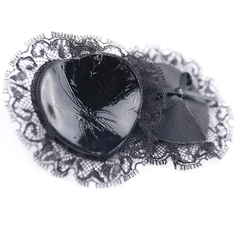 TERMEZY Lace Silica gel Breasts Stickers Invisible Nipple Cover Paste Anti Emptied Chest Paste Round and Heart Prevent Dew Point