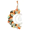 DIY Bohemian Macrame Suncatcher Handmade Hanging Decor Craft Kit Wear Resist Hand Woven Crystal Moon Pendant Braided Sun Catcher Crystals Charm For Home Decor Gift Office