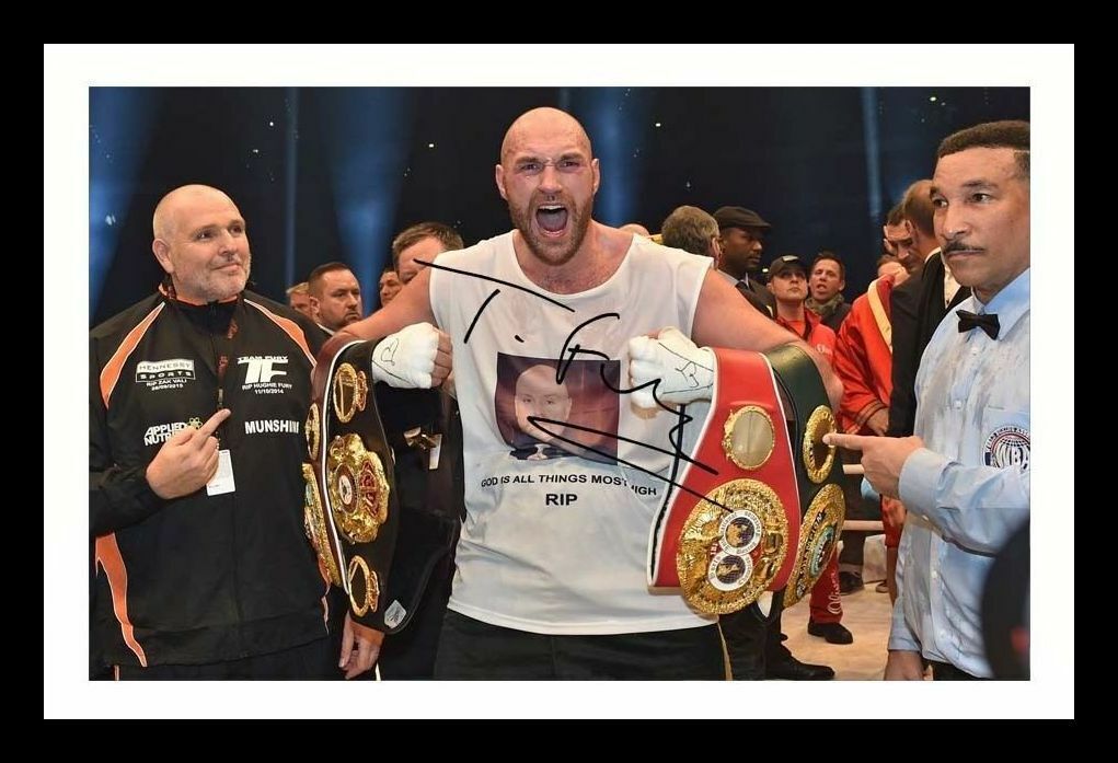 Tyson Fury Autograph Signed & Framed Photo Poster painting 2