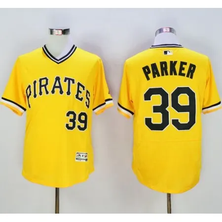 Pirates #39 Dave Parker Gold Flexbase Authentic Collection Cooperstown Stitched MLB Jersey