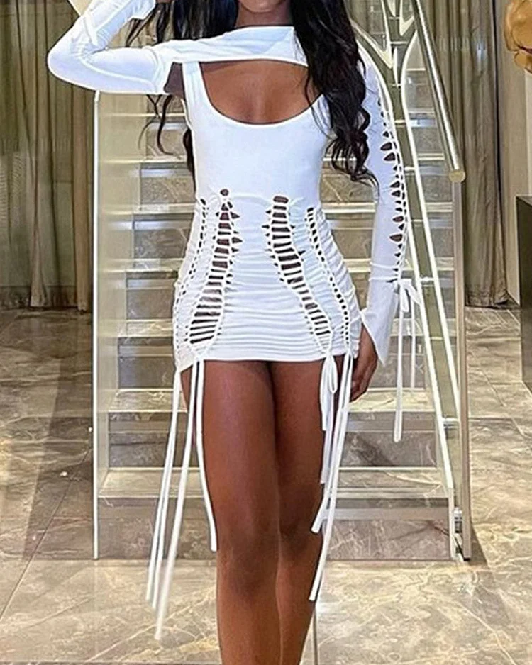 white christmas dresses Lanah Cut Out Maxi Dress main image 1