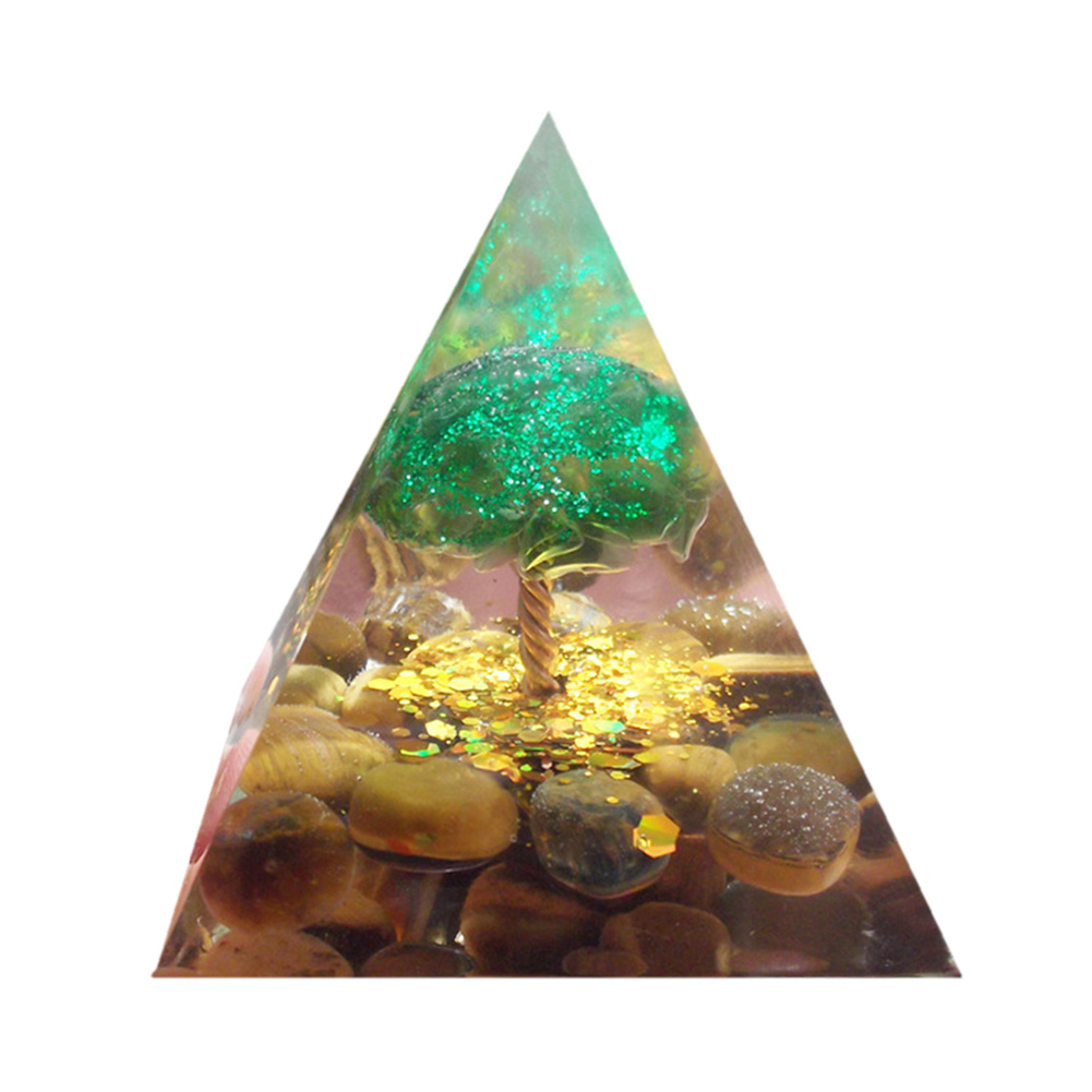 

5cm Natural Orgonite Pyramid Chakra, 501 Original
