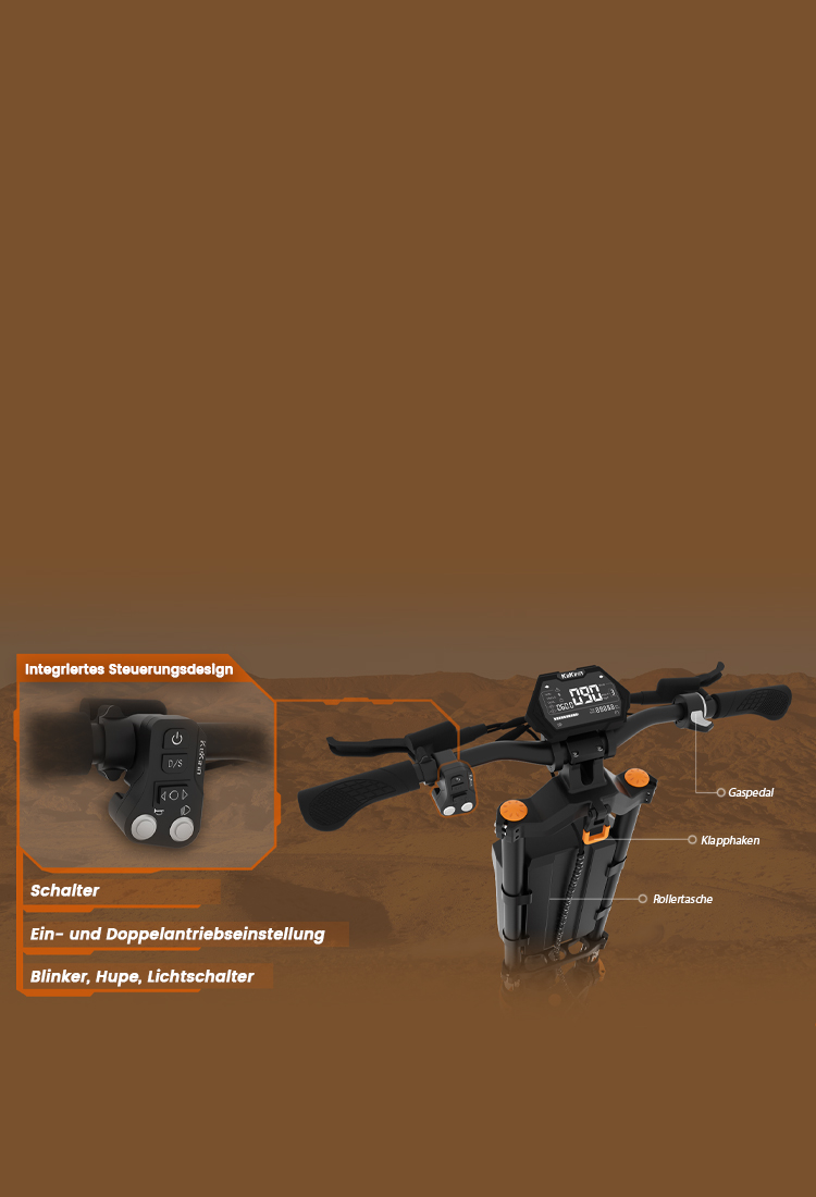 Bremskabel Für KUKIRIN G4 E-Scooter - 140,5cm Stahlzug 5mm Stärke