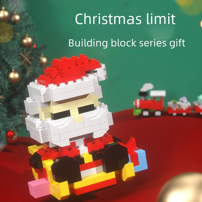 Compatible With Small Particles Christmas Building Blocks Suit Children Assembled Christmas Tree Toys Santa Claus