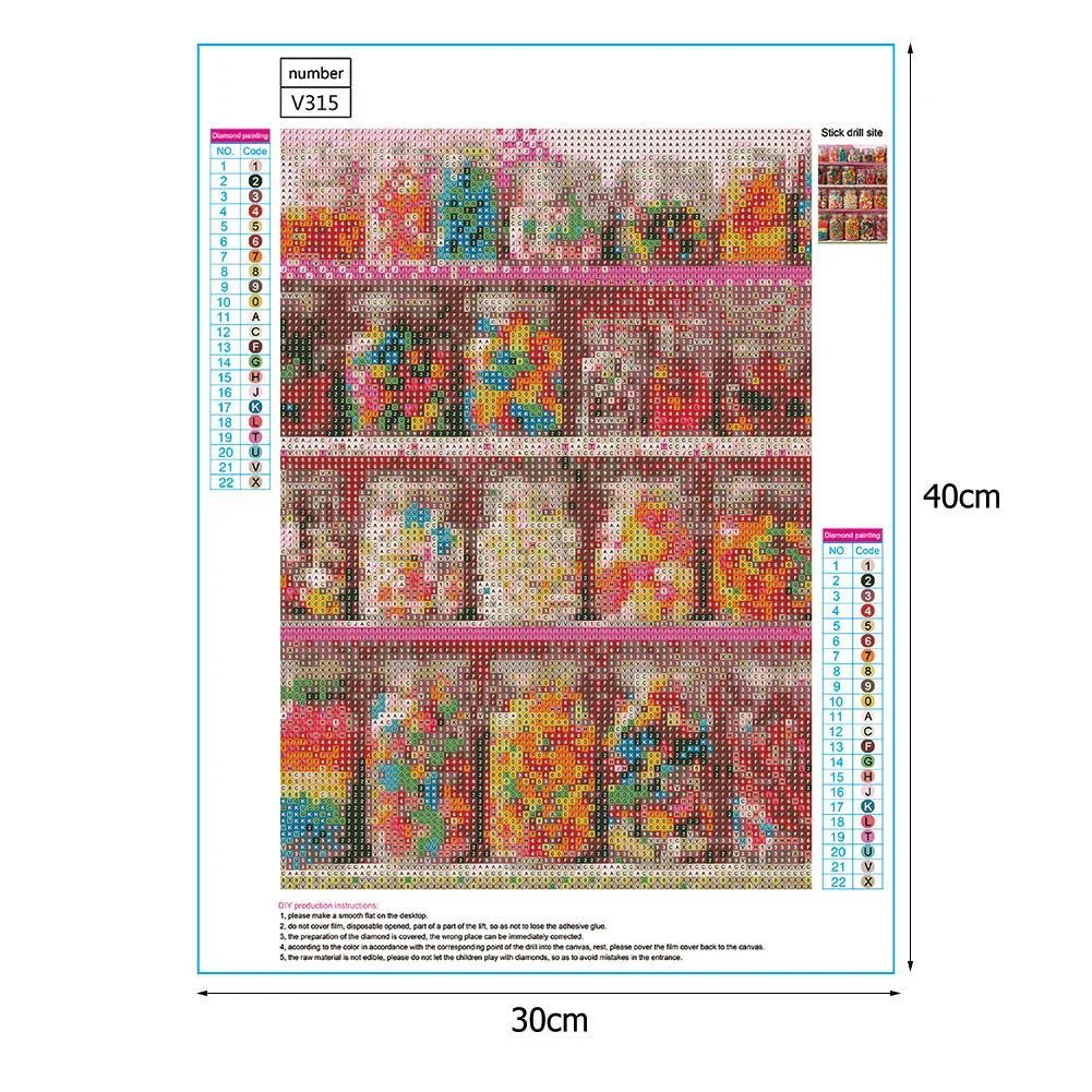 Diamond Painting - Full Round Drill - Candy(30*40cm)
