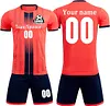 Custom Soccer Jersey Sport Training orange Soccer Personalized Name Number Logo