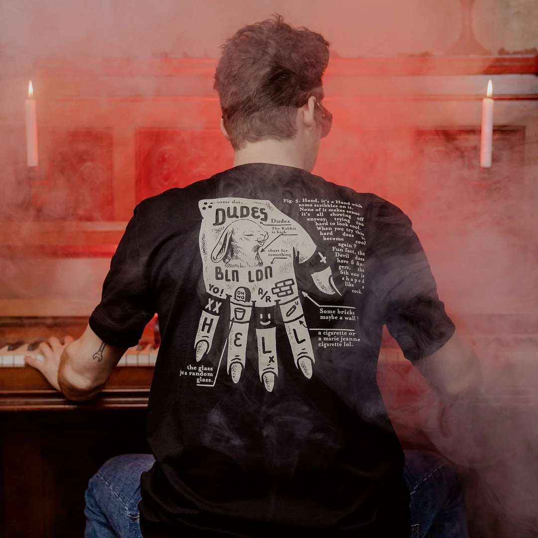 The Dudes Hand Printed Men's T-shirt -  UPRANDY