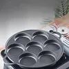 7-Cup Cast Iron Egg Frying Pan Non Stick Pancake Pan Omelet Pan Egg Cooker