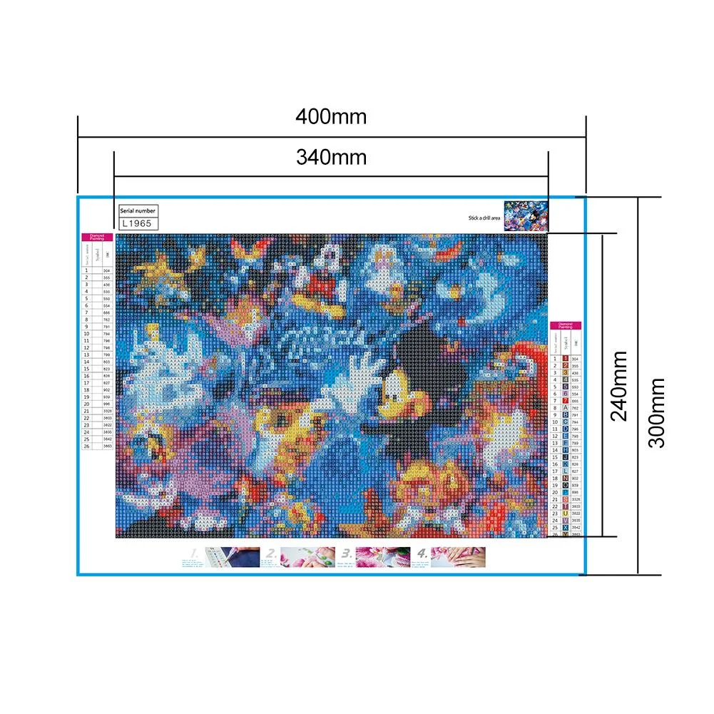 Diamond Painting - Full Round Drill - Mickey Mouse(30*40cm)