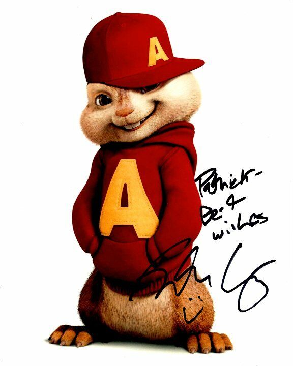 JUSTIN LONG Autographed Signed ALVIN AND THE CHIPMUNKS Photo Poster paintinggraph - To Patrick