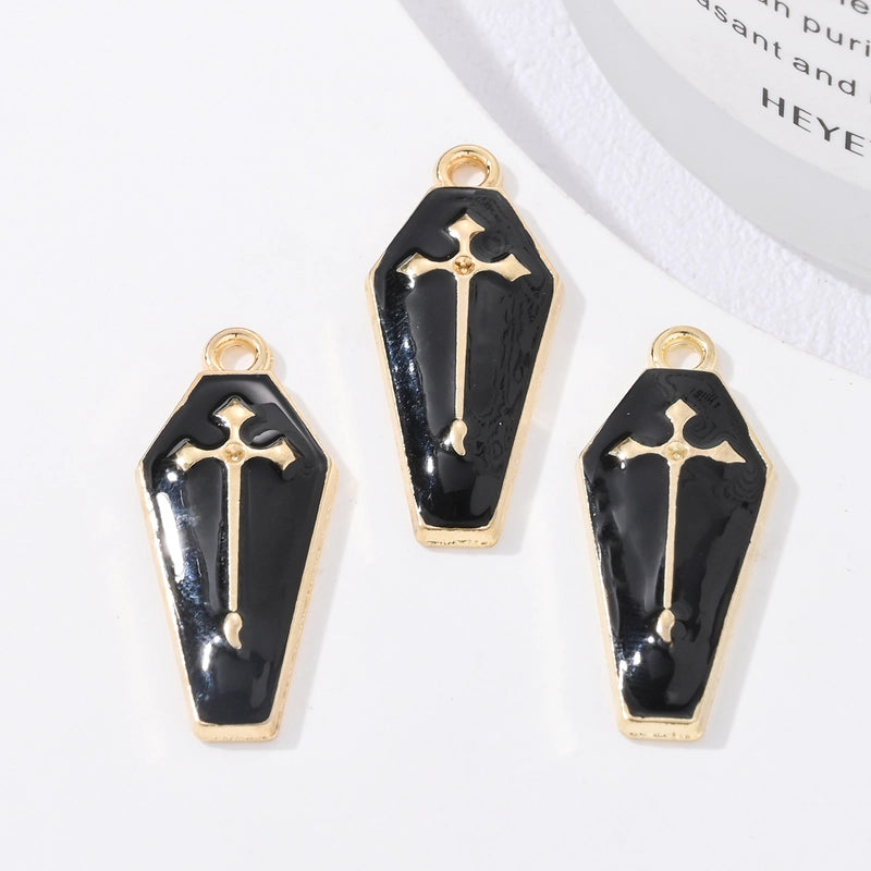 3 PCS/Package 11 * 25mm Hole Under 1mm Alloy Cross Pendant