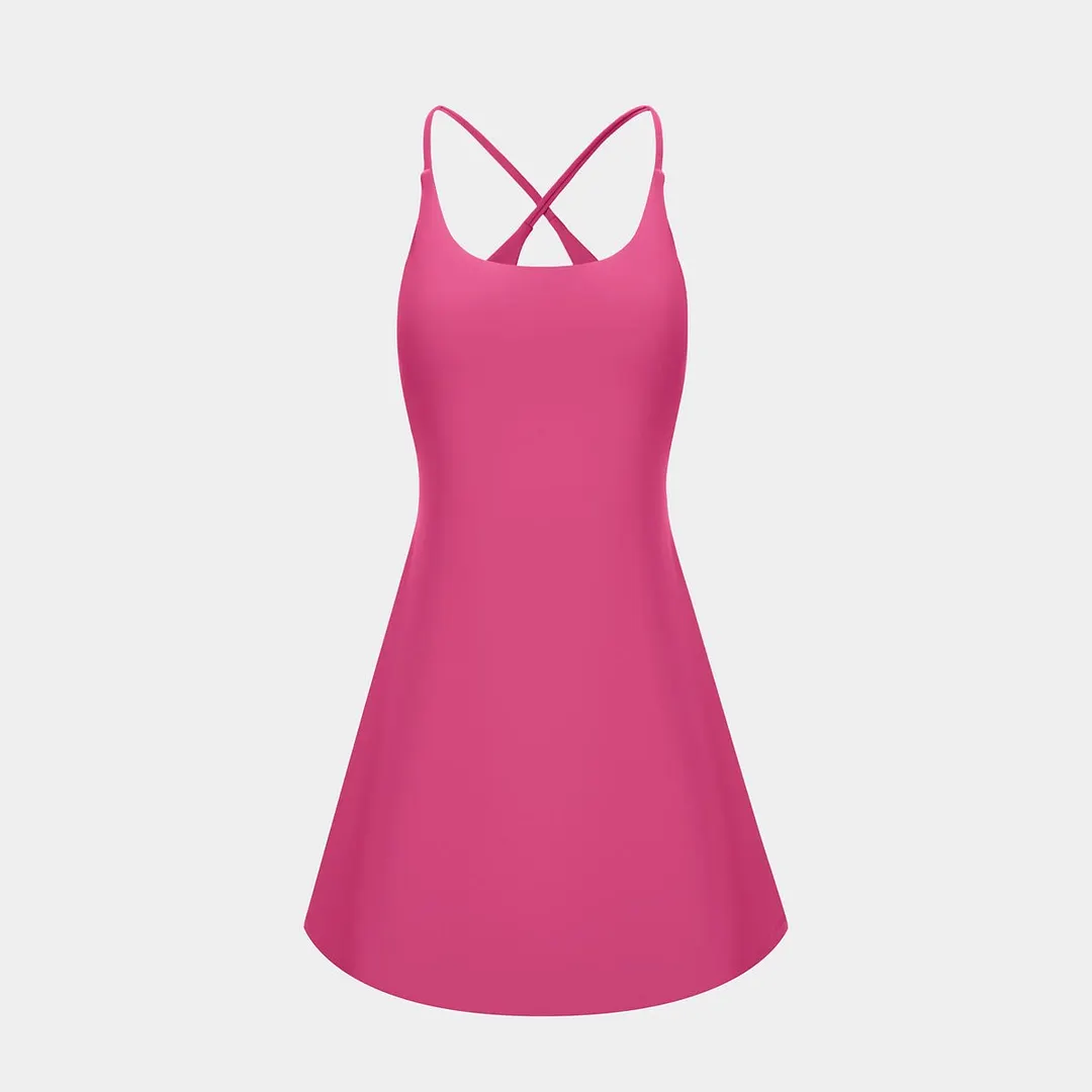 🎁Last Day🔥The Ultimate Tummy Control Backless Active Dress -Made for Movement & Easy Bathroom Breaks