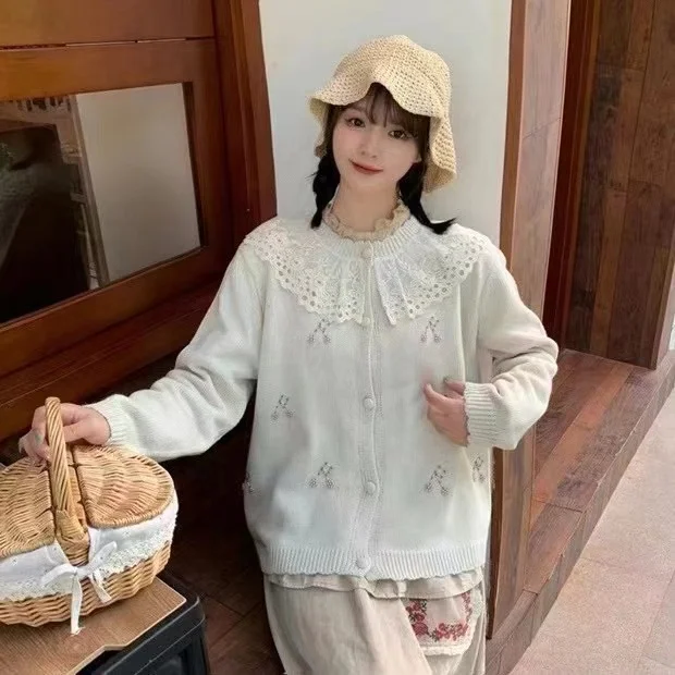 Chicfifth Sweater Women Winter Long Sleeve High Quality Autumn Vintage Top Knitted Cardigan