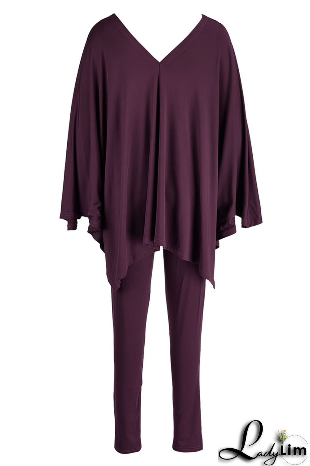 Black Casual Solid Patchwork V Neck Long Sleeve Two Pieces