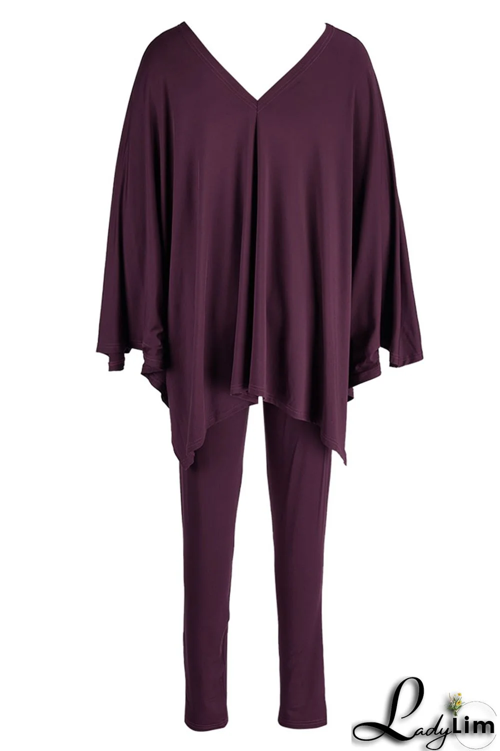 Black Casual Solid Patchwork V Neck Long Sleeve Two Pieces