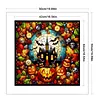 Glass Painting-Pumpkin Castle-11CT Stamped Cross Stitch 50*50cm/19.69*19.69in tapestrymarket