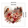 Love Flowers And Robins-11CT Stamped Cross Stitch 40*40cm/15.75*15.75in tapestrymarket