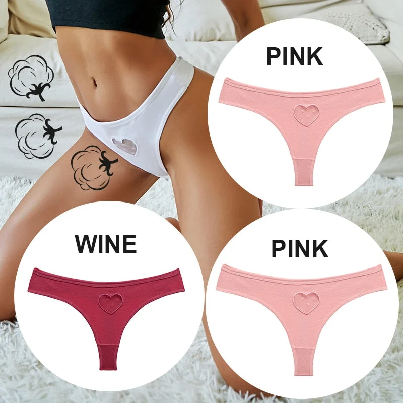 FINETOO 3PCS/Set S-XL Women Panties G-String Underwear Fashion Thong Lingerie Low Rise Panty Sexy Lace T-Back Woman Panties