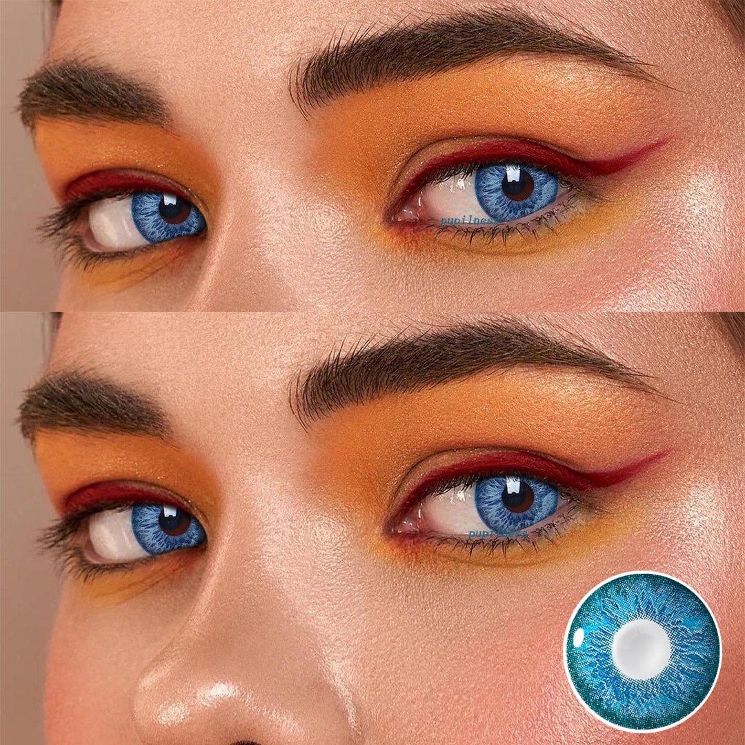 Cocktail Blue Margarita Yearly Colored Contacts For Ladies 14.2mm
