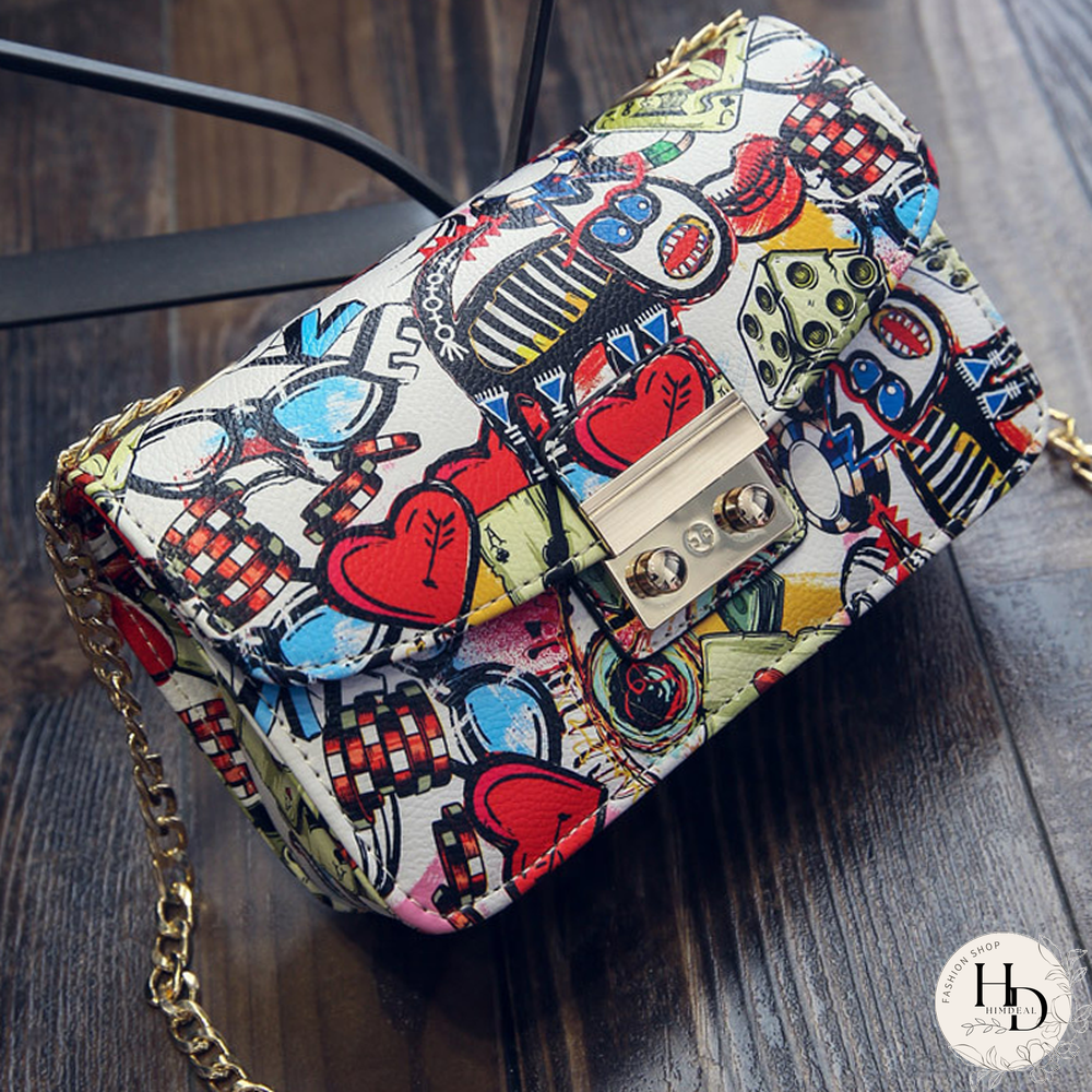 Red Fashion Print Bags