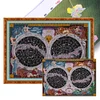 (US Local)Night Sky Map -14CT Stamped Cross Stitch Kit(73x54cm)