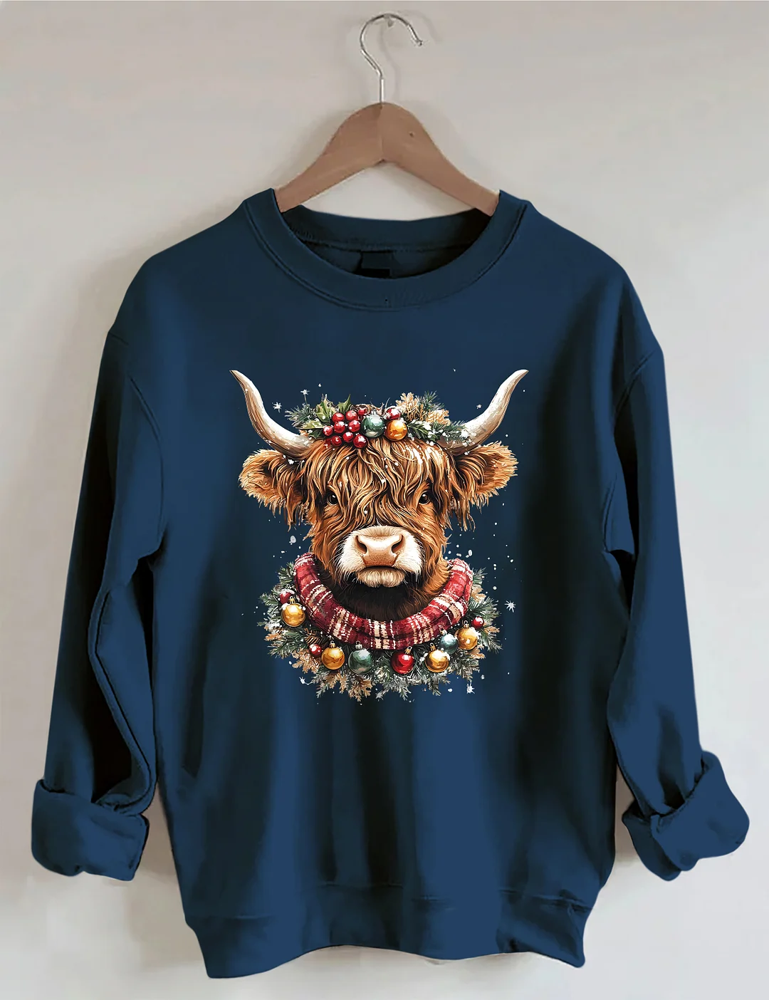 Christmas Cow Sweatshirt
