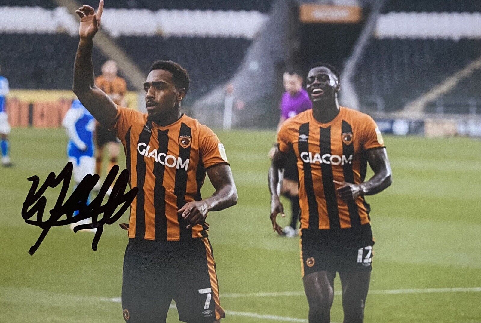 Mallik Wilks Genuine Hand Signed Hull City 6X4 Photo Poster painting 2