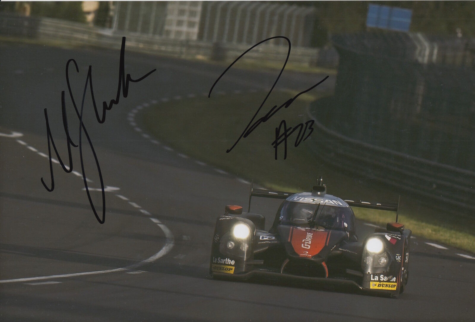 Jann Mardenborough and Mark Shulzhitskiy Hand Signed G-Drive 12x8 Photo Poster painting 4.