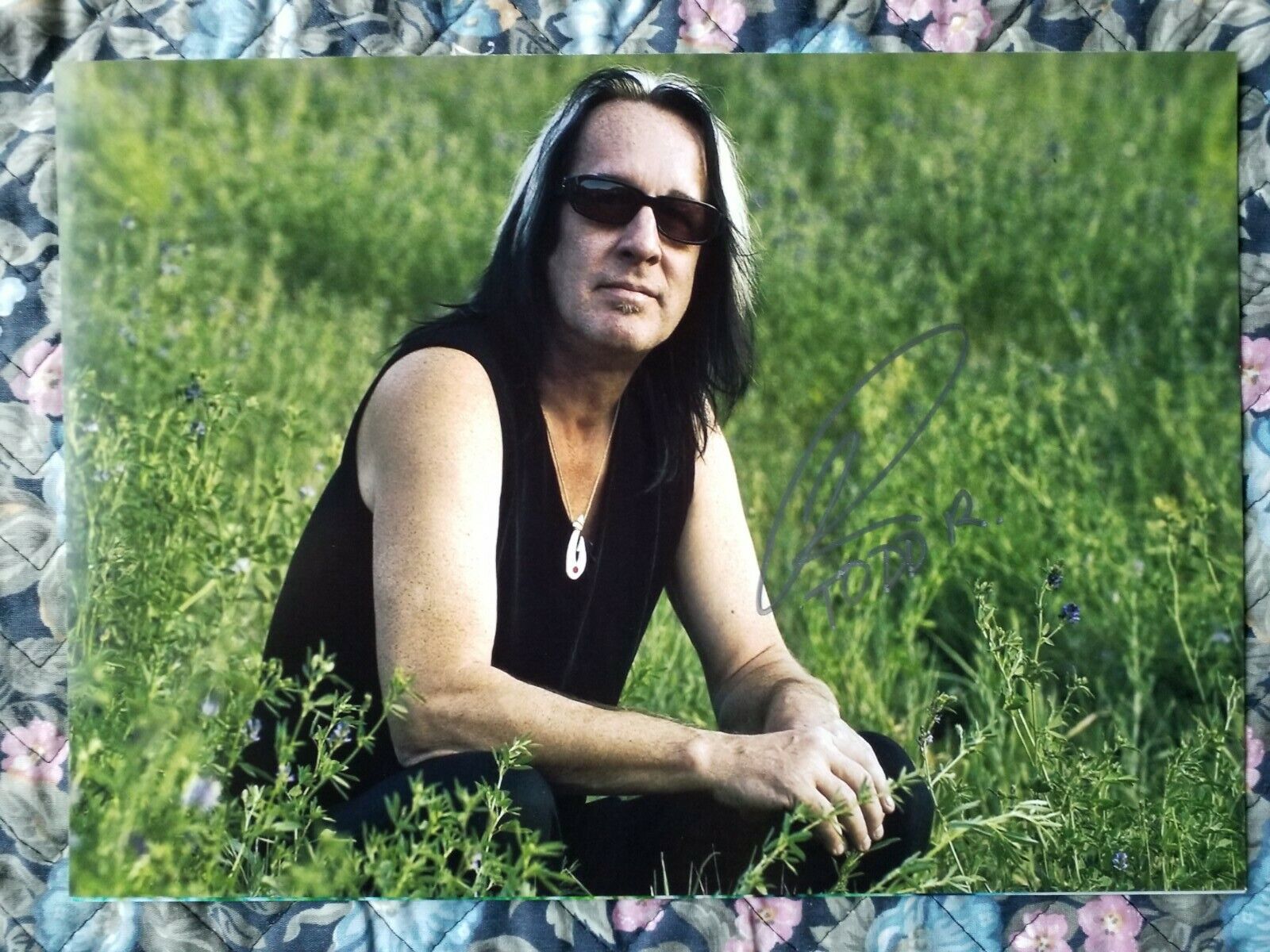 Todd Rundgren Authentic Signed Autographed 8.2 x 11.5 Photo Poster painting