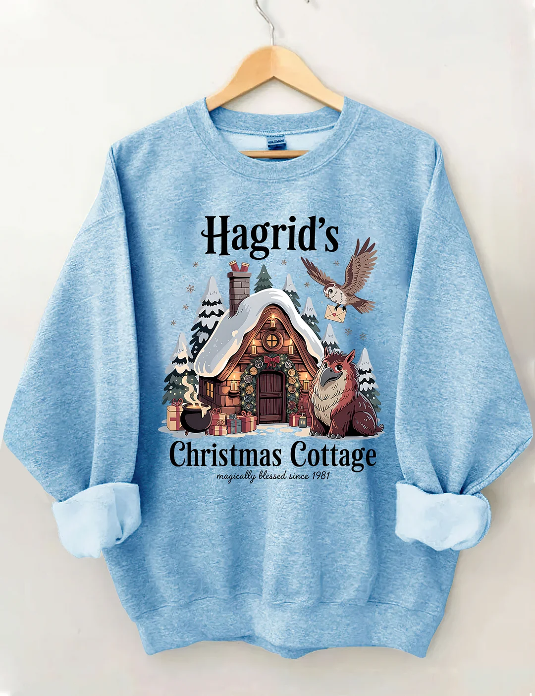 Hagrid's Christmas Cottage Tree Farm Sweatshirt